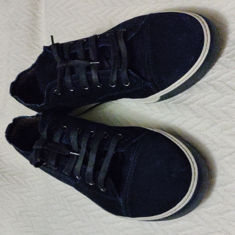 Prelove Lanvin Blue Suede Sneakers